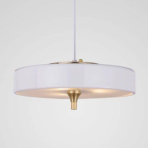 Suspension design LED avec abat-jour circulaire en métal style Juna - vue 8 sur 9