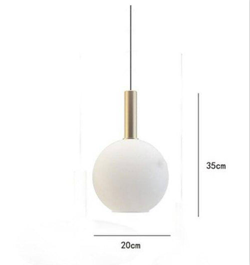 Suspension moderne LED avec abat-jour oval blanc et métal doré Loft - vue 7 sur 7
