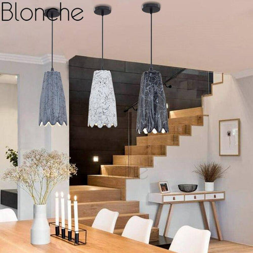 Suspension LED de formes en céramique coloré - vue 12 sur 13