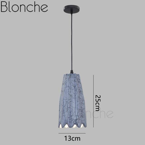 Suspension LED de formes en céramique coloré - vue 8 sur 13