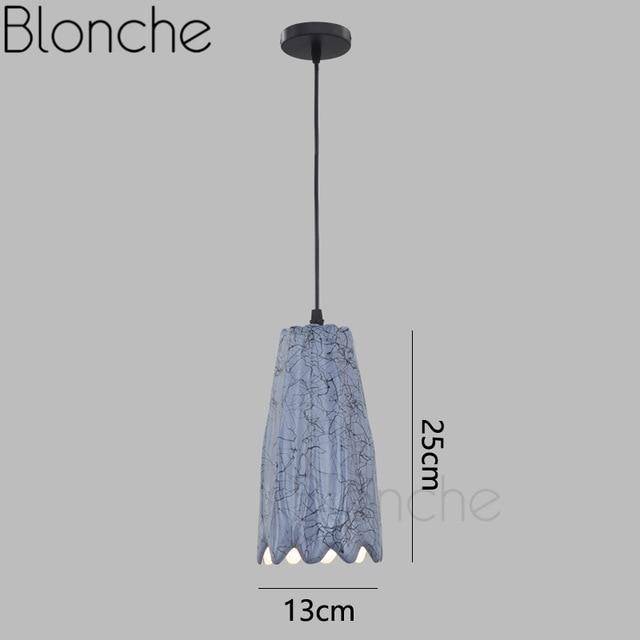 Suspension LED de formes en céramique coloré - vue 7 sur 13