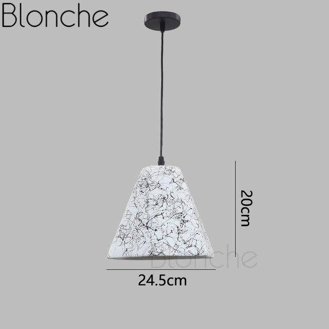 Suspension LED de formes en céramique coloré - vue 6 sur 13