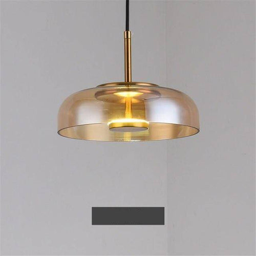 Suspension design à LED avec abat-jour en verre et finitions Luxury - vue 9 sur 8
