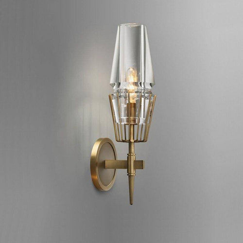 Applique murale design et moderne LED avec verre en forme triangulaire Sconce - vue 3 sur 4
