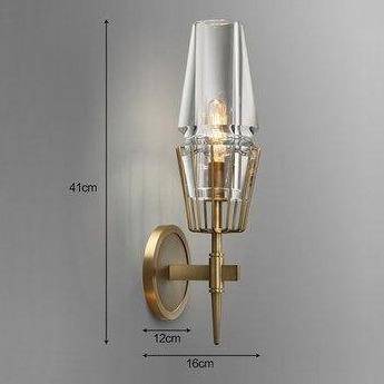 Applique murale design et moderne LED avec verre en forme triangulaire Sconce - vue 4 sur 4