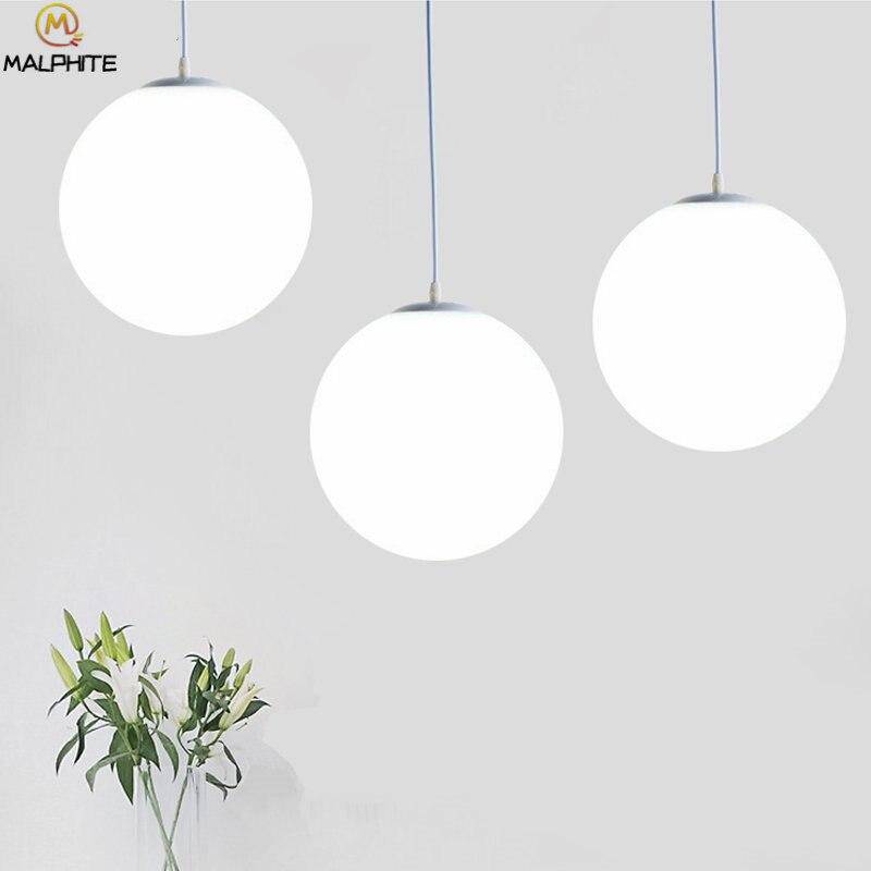 Suspension design à LED en verre blanc Loft - vue 7 sur 10