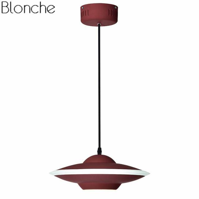 Suspension design LED avec abat-jour soucoupe métal Industriel - vue 12 sur 16