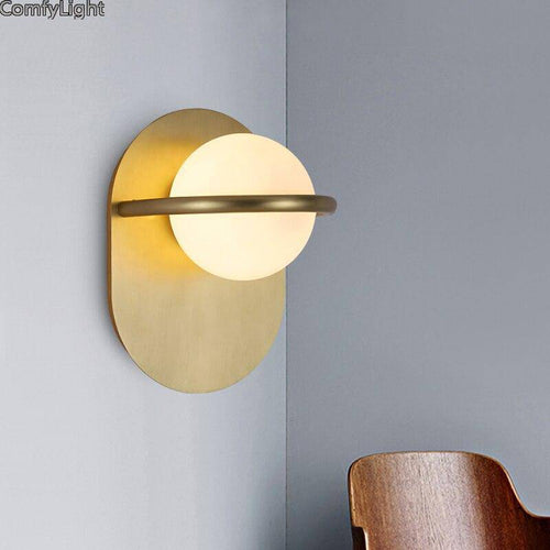 Applique murale design LED avec base arrondie en aluminium Luxury - vue 3 sur 6