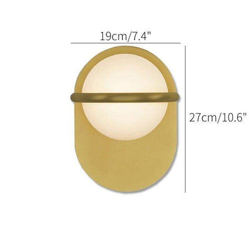 Applique murale design LED avec base arrondie en aluminium Luxury - vue 6 sur 6