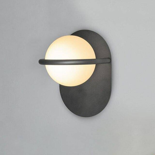 Applique murale design LED avec base arrondie en aluminium Luxury - vue 3 sur 6