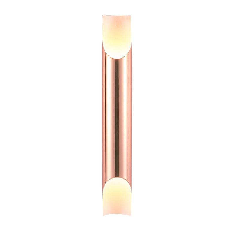 Applique murale design LED cylindre ouvert rose gold - vue 3 sur 8