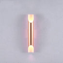 Applique murale design LED cylindre ouvert rose gold