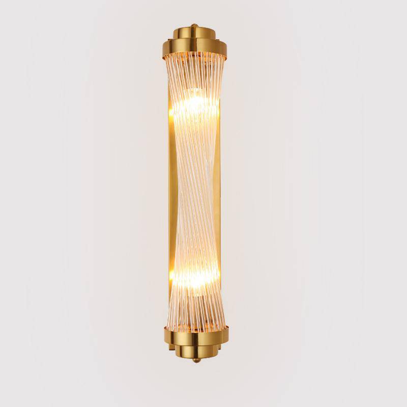 Applique murale LED doré avec lampe en verre - vue 5 sur 5