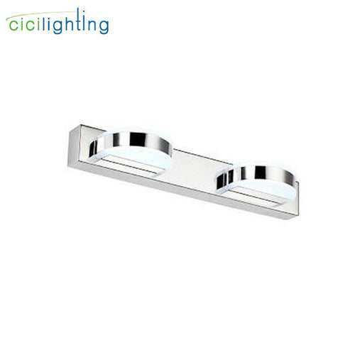 Applique murale LED chromée avec lampes pour miroir - vue 6 sur 7