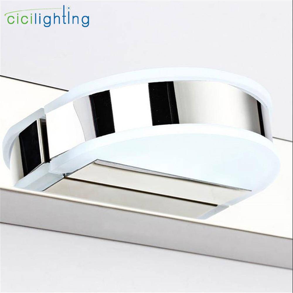 Applique murale LED chromée avec lampes pour miroir - vue 5 sur 7