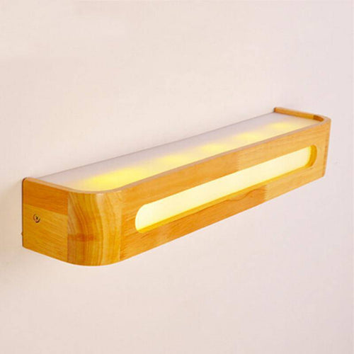Applique murale barre en bois à LED Contract - vue 4 sur 5