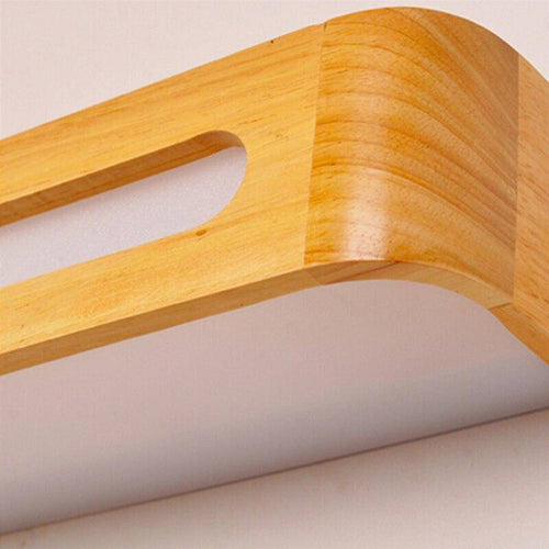 Applique murale barre en bois à LED Contract - vue 2 sur 5
