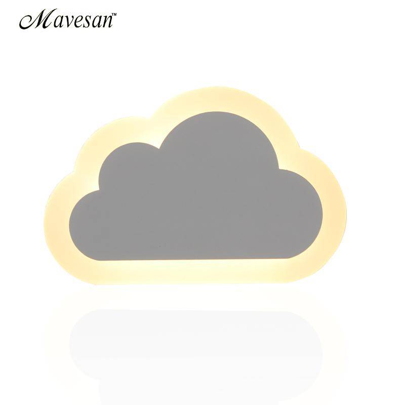 Applique murale LED enfant en forme de nuage - vue 5 sur 7