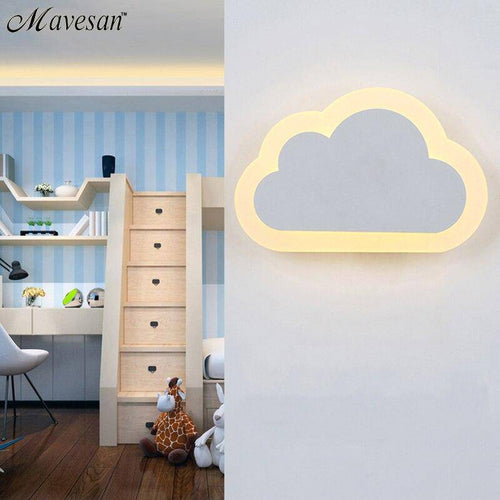 Applique murale LED enfant en forme de nuage - vue 6 sur 7