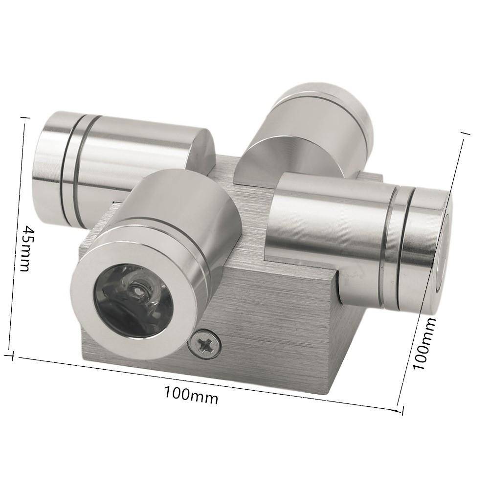 Applique murale LED en aluminium avec quatre spots - vue 4 sur 4