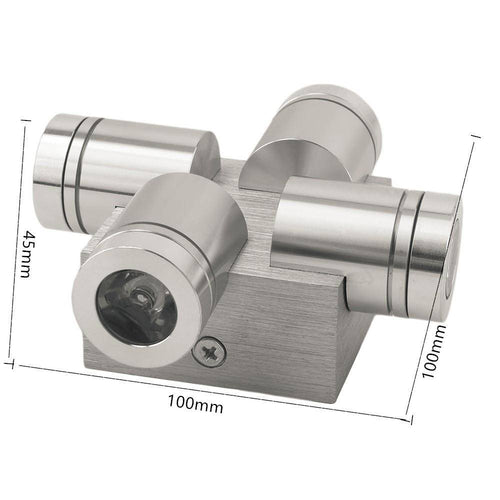 Applique murale LED en aluminium avec quatre spots - vue 4 sur 4
