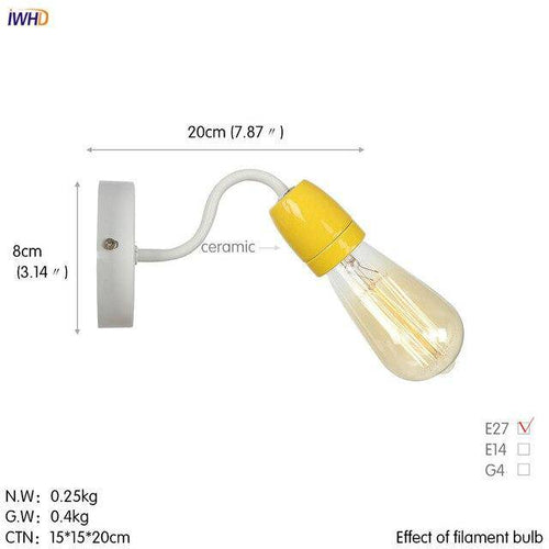 Applique murale moderne LED en métal coloré - vue 7 sur 11