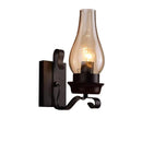 Applique murale rétro LED métal avec ampoule style bougie