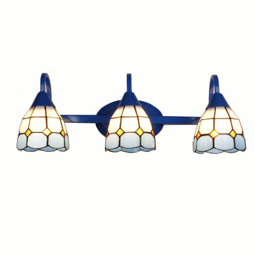 Applique murale rustique LED bleu style Méditerranéen - vue 5 sur 7