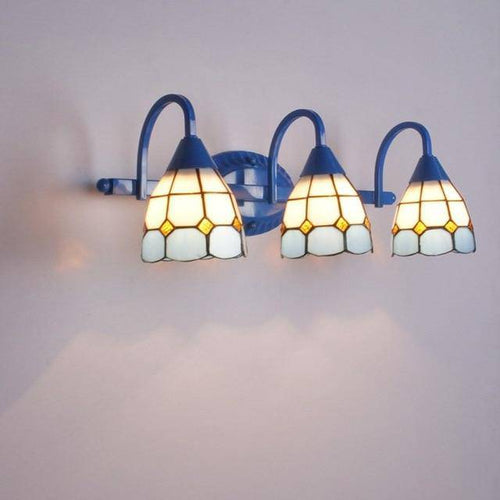 Applique murale rustique LED bleu style Méditerranéen - vue 6 sur 7
