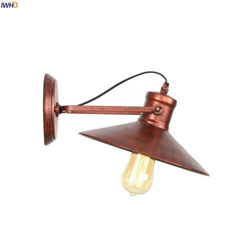 Applique murale rétro LED en métal avec ampoule en verre style industriel Edison - vue 8 sur 7