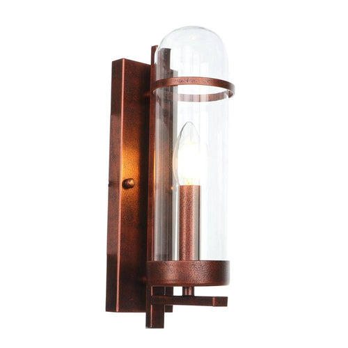 Applique murale rétro LED en métal avec ampoule en verre style industriel - vue 3 sur 6
