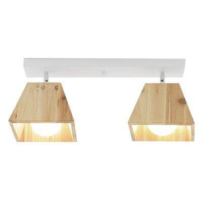 Plafonnier avec lampe en cône de bois Japanese - vue 6 sur 9