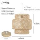 Suspension en bambou rotin de plusieurs formes Chinese