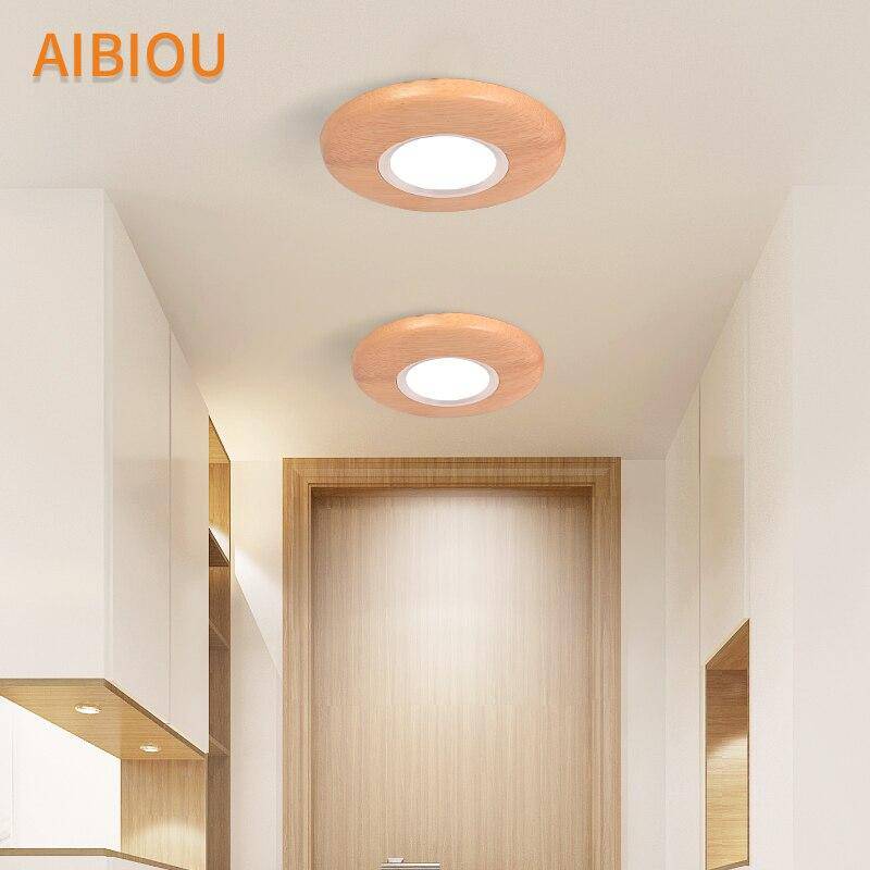 Plafonnier à LED spot en bois Aibiou - vue 3 sur 11