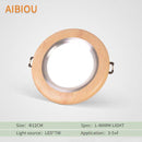 Plafonnier à LED spot en bois Aibiou