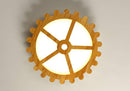 Plafonnier LED horloge en bois