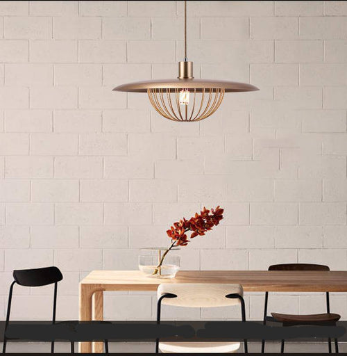 Suspension design cage dorée Long - vue 3 sur 5