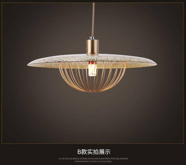 Suspension design cage dorée Long - vue 4 sur 5