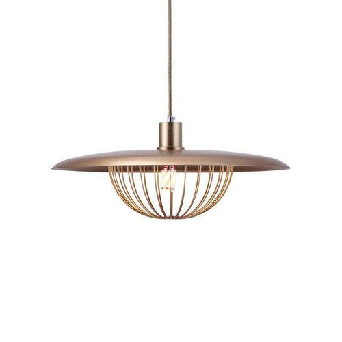 Suspension design cage dorée Long