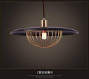 Suspension design cage dorée Long
