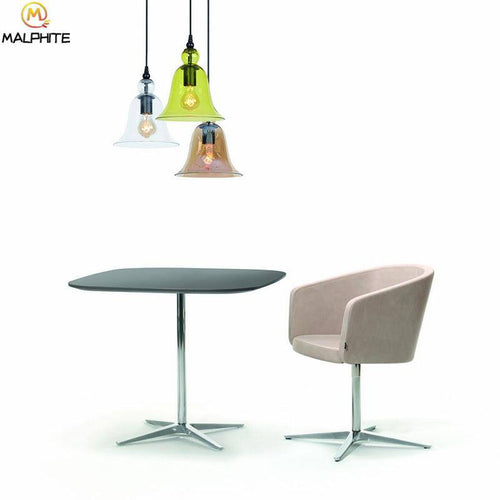 Suspension en verre en forme de cloche coloré - vue 4 sur 11