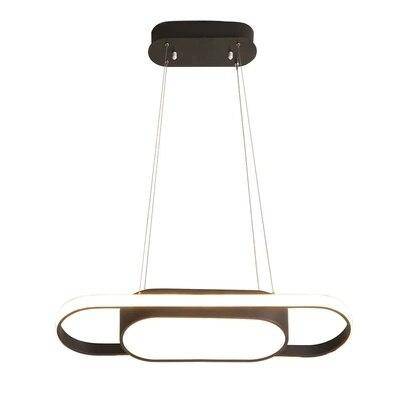 Lustre design à LED long 90cm et bords arrondis Dining - vue 6 sur 6