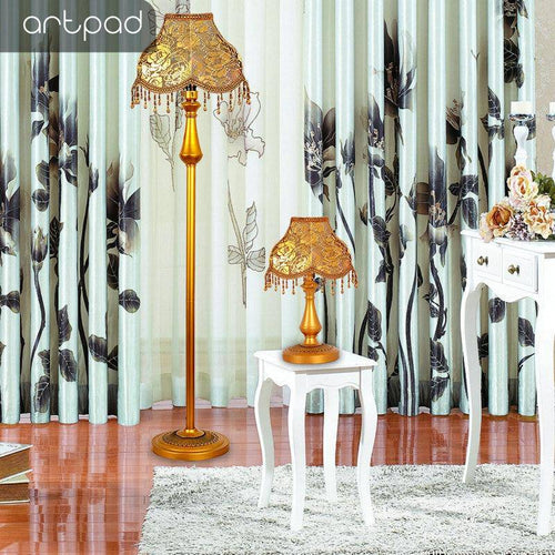 Lampadaire LED abat-jour en tissu sur pied - vue 11 sur 15