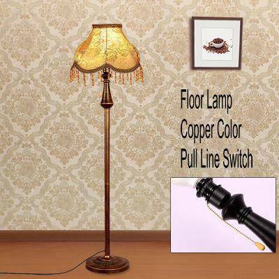 Lampadaire LED abat-jour en tissu sur pied - vue 5 sur 15
