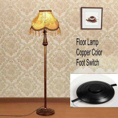 Lampadaire LED abat-jour en tissu sur pied - vue 13 sur 15