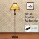 Lampadaire LED abat-jour en tissu sur pied