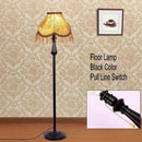 Lampadaire LED abat-jour en tissu sur pied