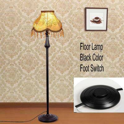 Lampadaire LED abat-jour en tissu sur pied - vue 9 sur 15
