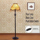Lampadaire LED abat-jour en tissu sur pied