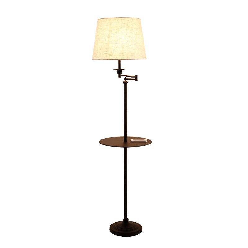 Lampadaire avec table et abat-jour en tissu Vertical - vue 4 sur 4